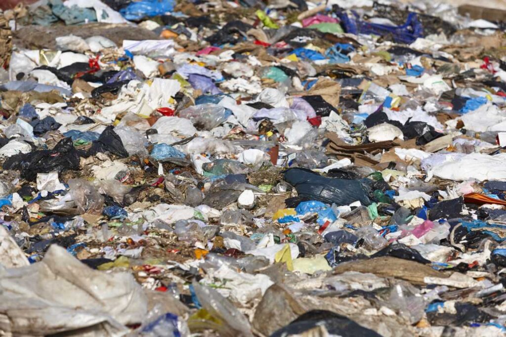 Müll auf der Strasse nach Fastnacht.